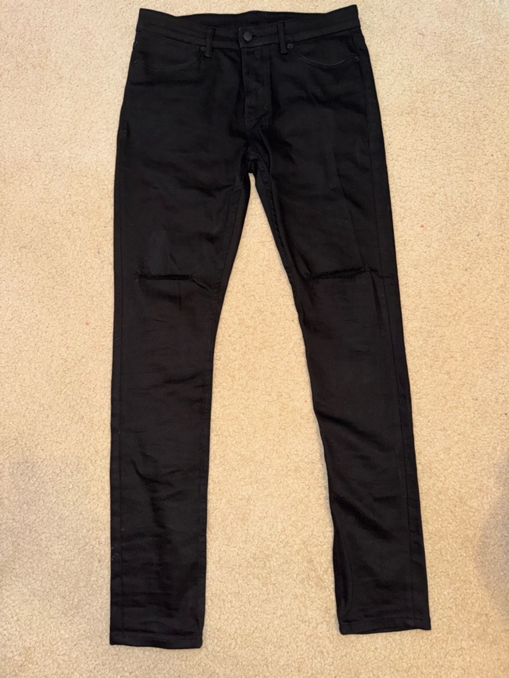 Ksubi Van Winkle Ace Black Slice Skinny Jeans - Size 33